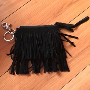 Paige Black Fringe Coin Purse